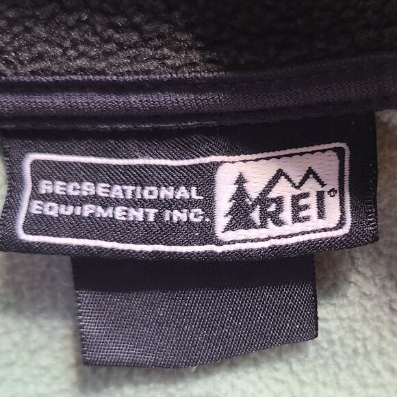 REI Polartec Zip Fleece Jacket Pistachio Green & Black Size M Gorp Gorpcore 2752 - Picture 6 of 10